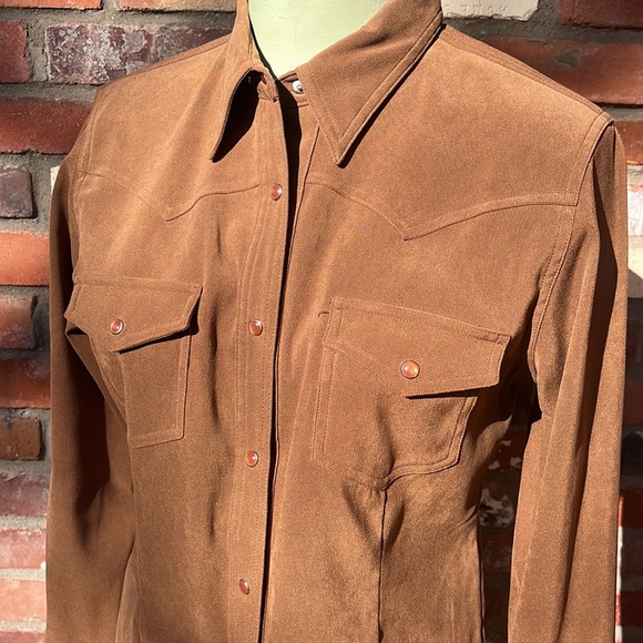 VTG 5 Star by Roper Pearl Snap Shirt size Small - Picture 2 of 7